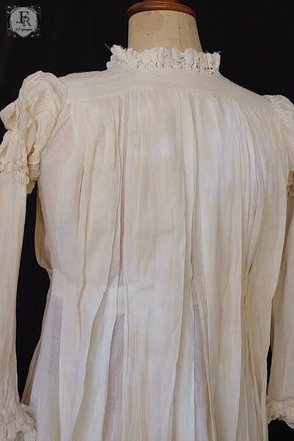 アンティークワンピース＋スカート　少女用　antique dress .FR a l'epoque