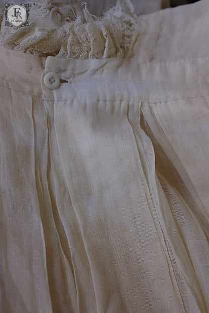 アンティークワンピース＋スカート　少女用　antique dress .FR a l'epoque