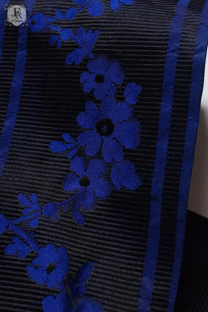 アンティークショール　antique fichu  ブルー .FR a l'epoque