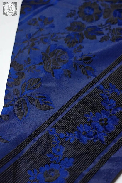 アンティークショール　antique fichu  ブルー .FR a l'epoque