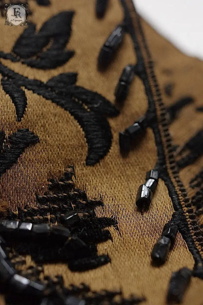アンティークリボン　antique ruban ビーズ付き刺繍 .FR a l'epoque