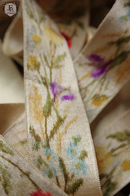 アンティークリボン　antique ruban 花 .FR a l'epoque