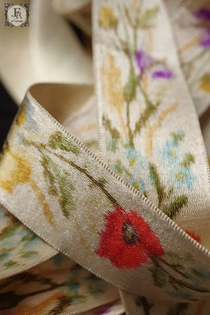 アンティークリボン　antique ruban 花 .FR a l'epoque