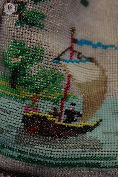 アンティークポシェット　antique sac ビーズ .FR a l'epoque