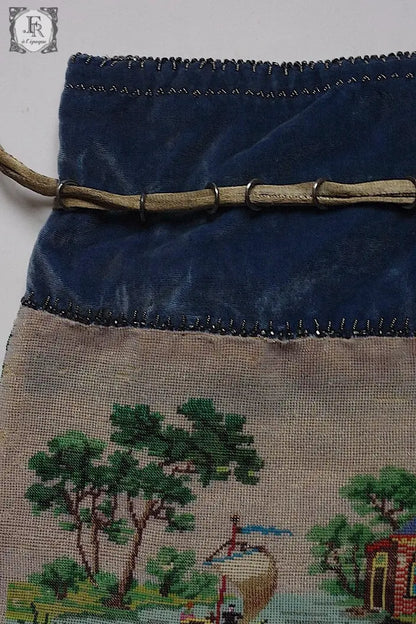 アンティークポシェット　antique sac ビーズ .FR a l'epoque