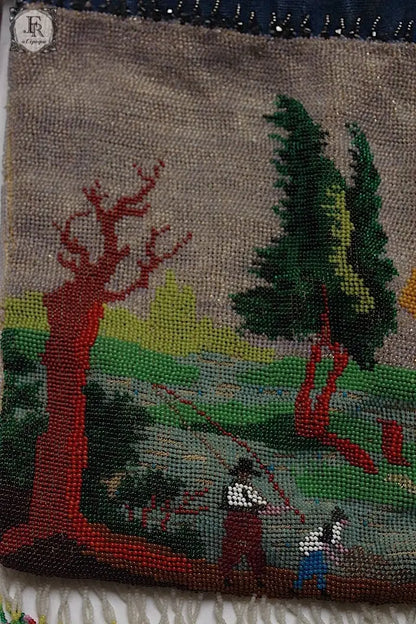 アンティークポシェット　antique sac ビーズ .FR a l'epoque