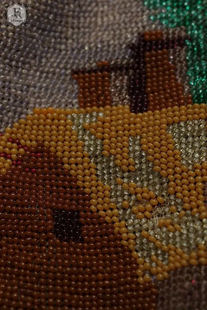 アンティークポシェット　antique sac ビーズ .FR a l'epoque