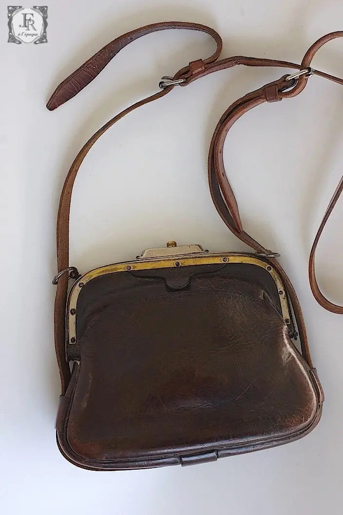 アンティークバッグ　antique sac がま口バッグ .FR a l'epoque