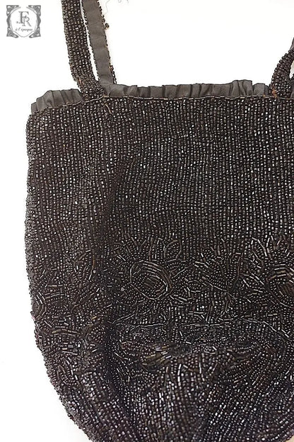 アンティークポーチ　antique sac ピーズポーチ　henry a la pensee .FR a l'epoque