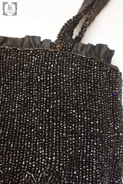 アンティークポーチ　antique sac ピーズポーチ　henry a la pensee .FR a l'epoque