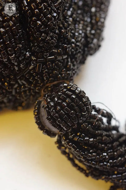 アンティークポーチ　antique sac ピーズポーチ　henry a la pensee .FR a l'epoque