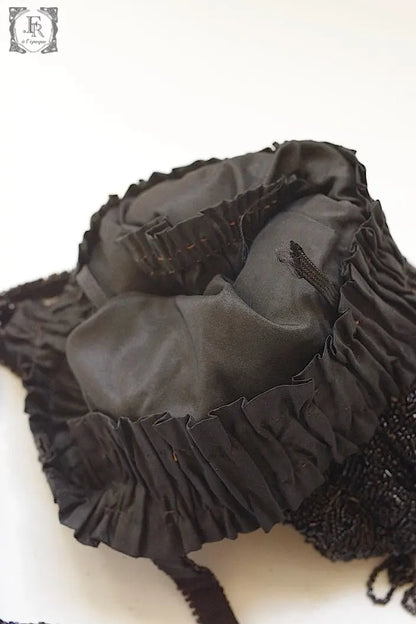 アンティークポーチ　antique sac ピーズポーチ　henry a la pensee .FR a l'epoque