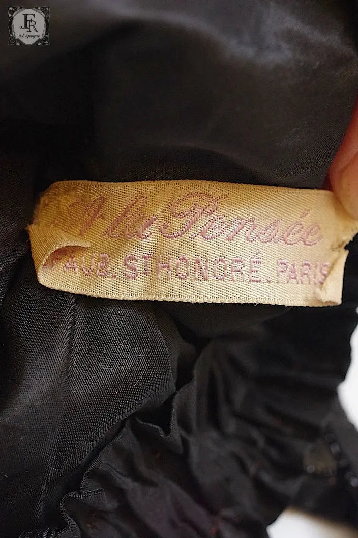 アンティークポーチ　antique sac ピーズポーチ　henry a la pensee .FR a l'epoque