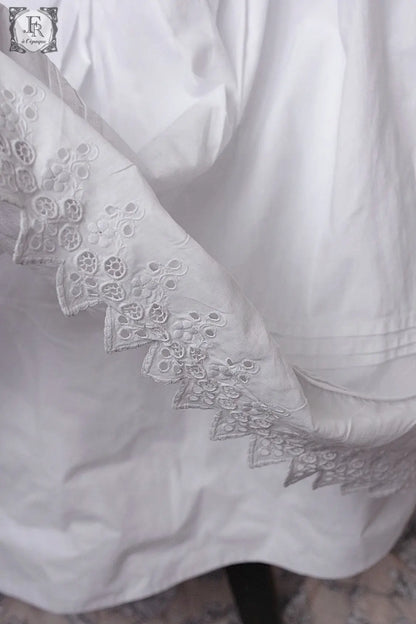 アンティークスカート　antique vêtement 　刺繍 .FR a l'epoque