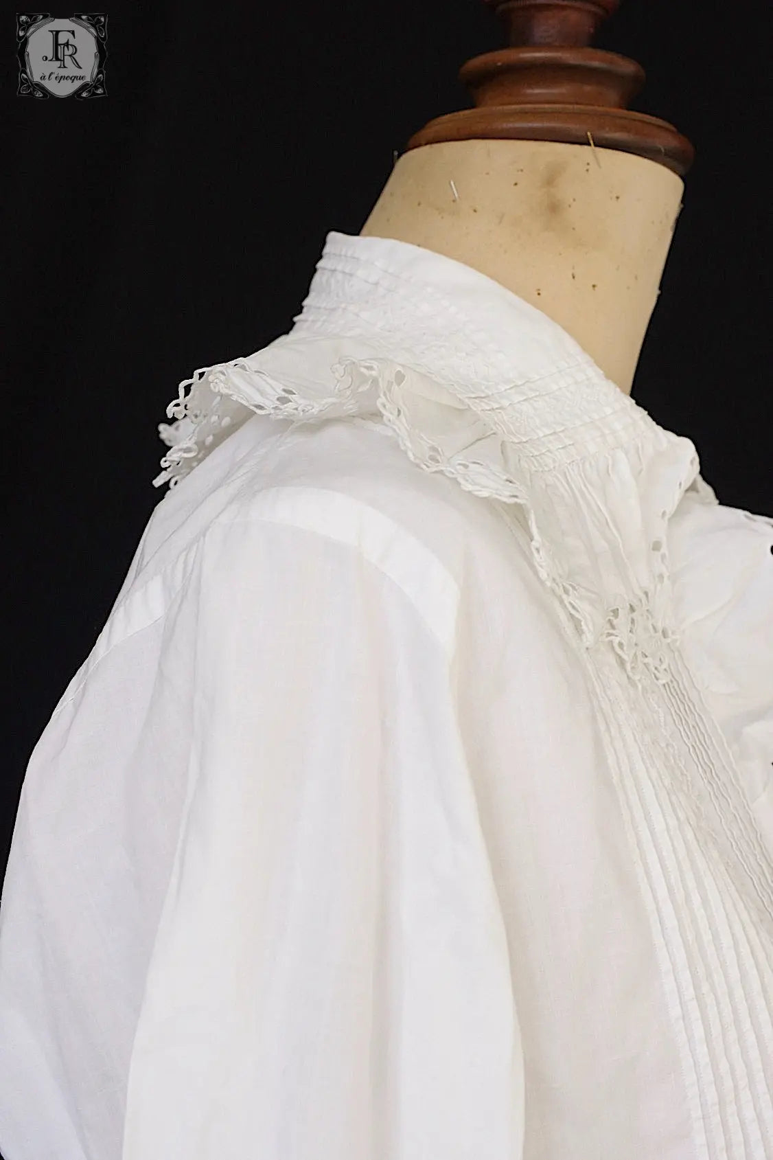 アンティークレースブラウス　antique vêtement   blouse .FR a l'epoque