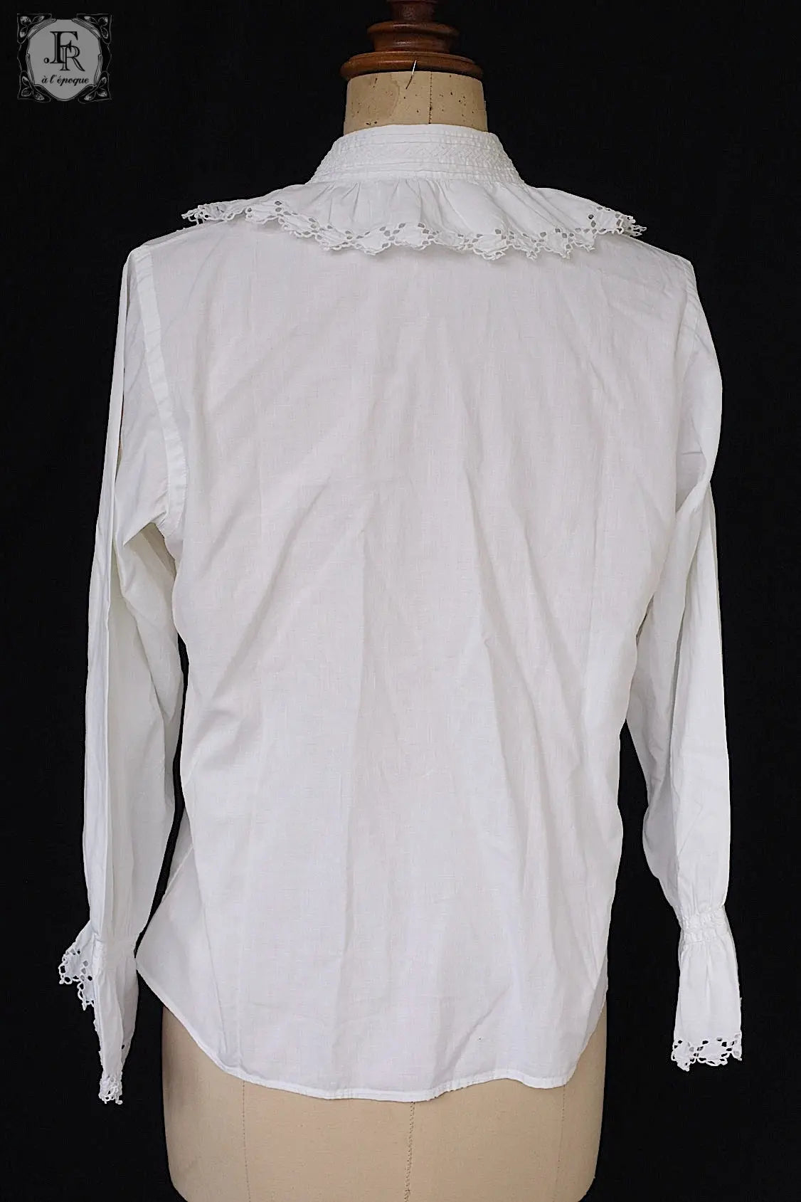 アンティークレースブラウス　antique vêtement   blouse .FR a l'epoque