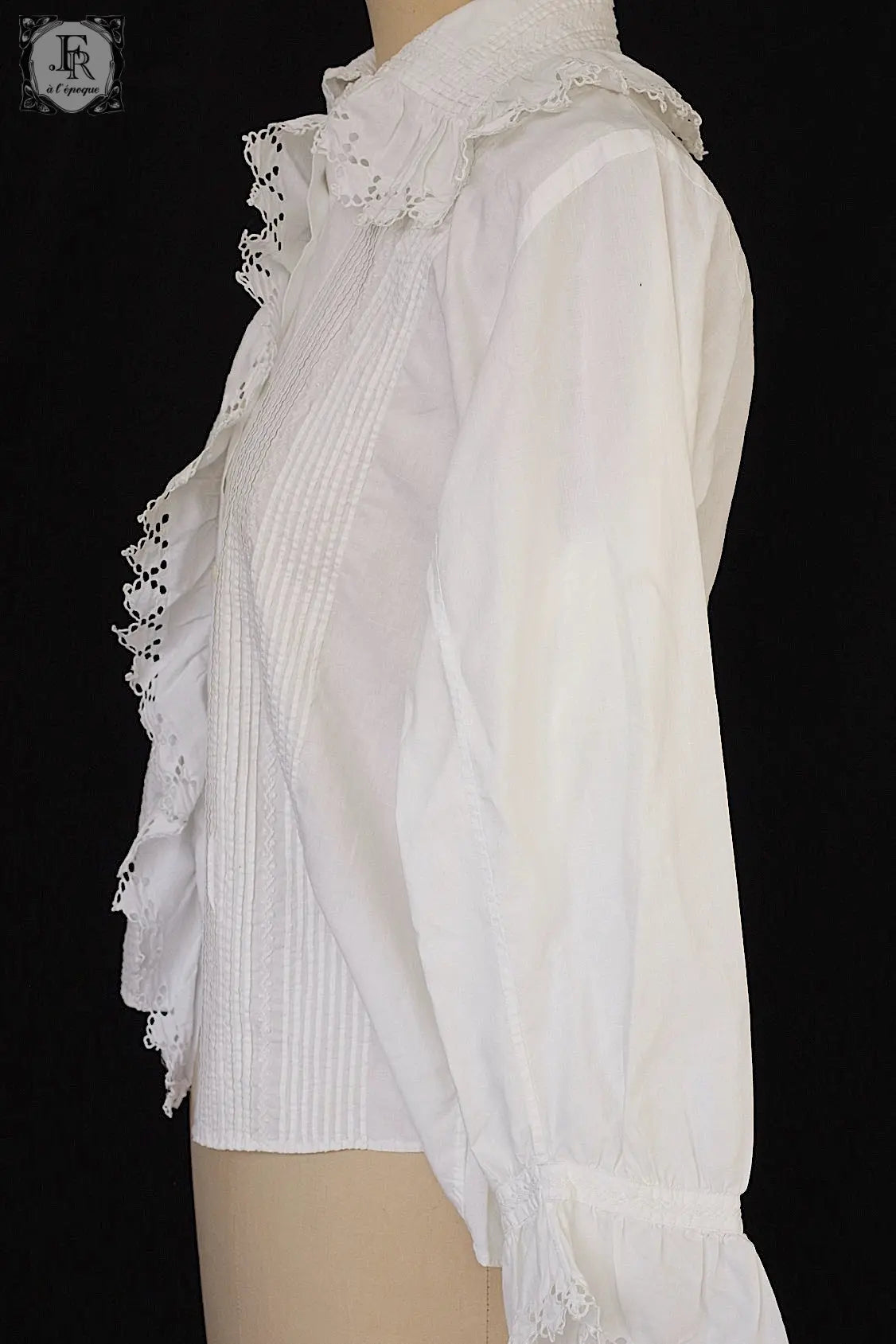 アンティークレースブラウス　antique vêtement   blouse .FR a l'epoque