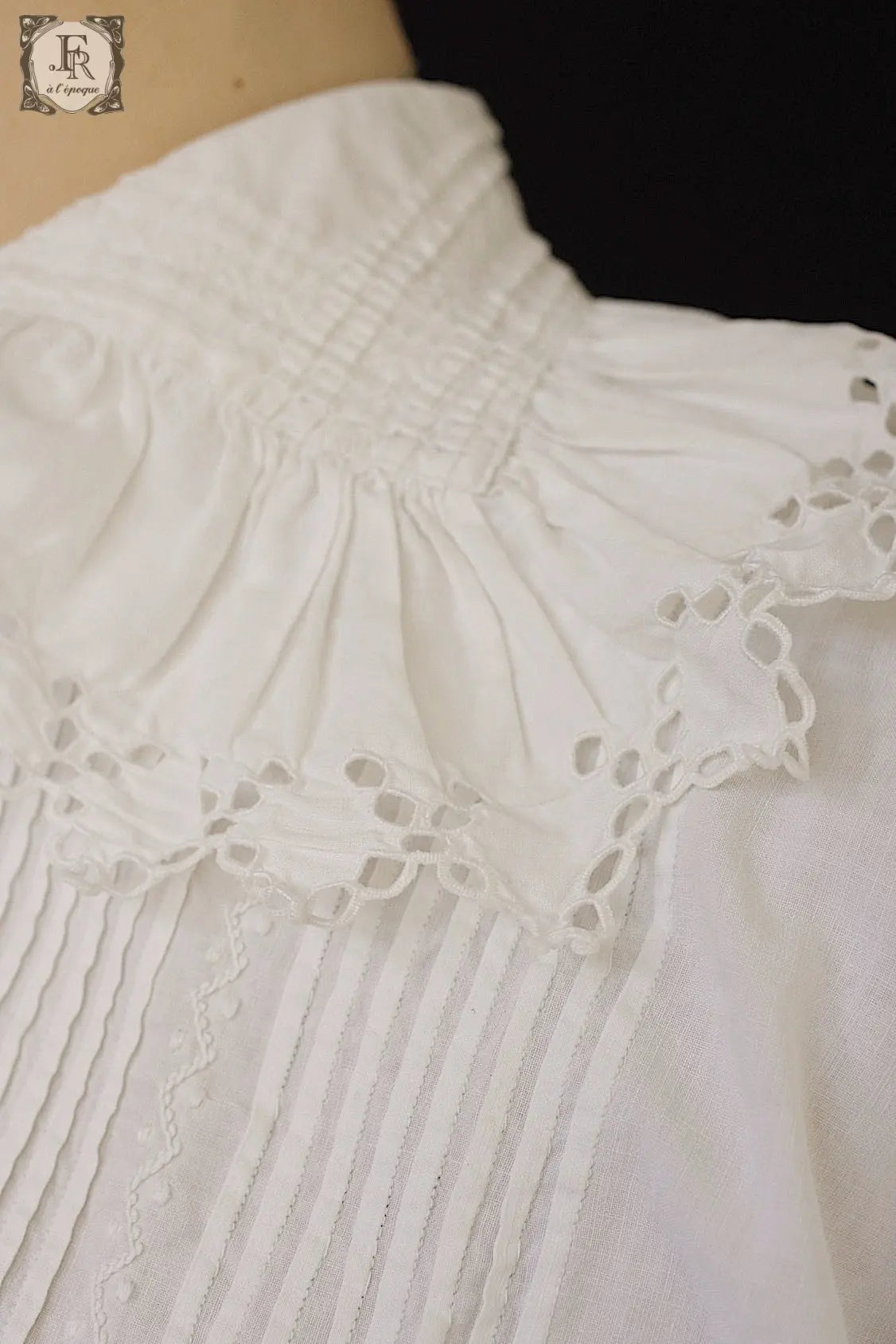 アンティークレースブラウス　antique vêtement   blouse .FR a l'epoque