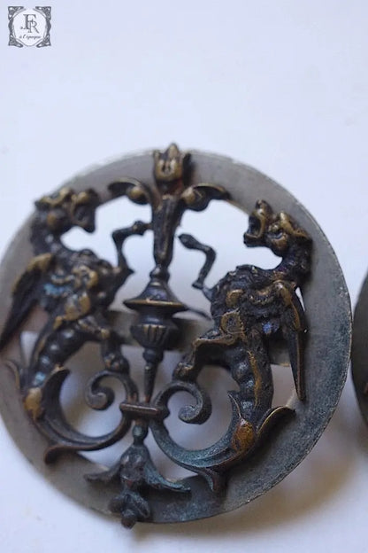 アンティークボタン　boutons ancien　4つ .FR a l'epoque