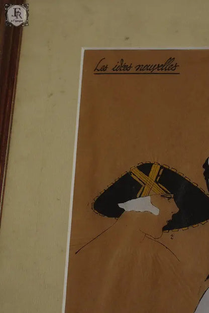 cadre アンティーク　フォトフレーム  ファッション図　2 .FR A Ll'EPOQUE