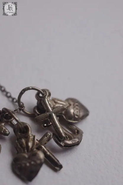 collier アンティーク ペンダント　3モチーフ ×２つ .FR A Ll'EPOQUE