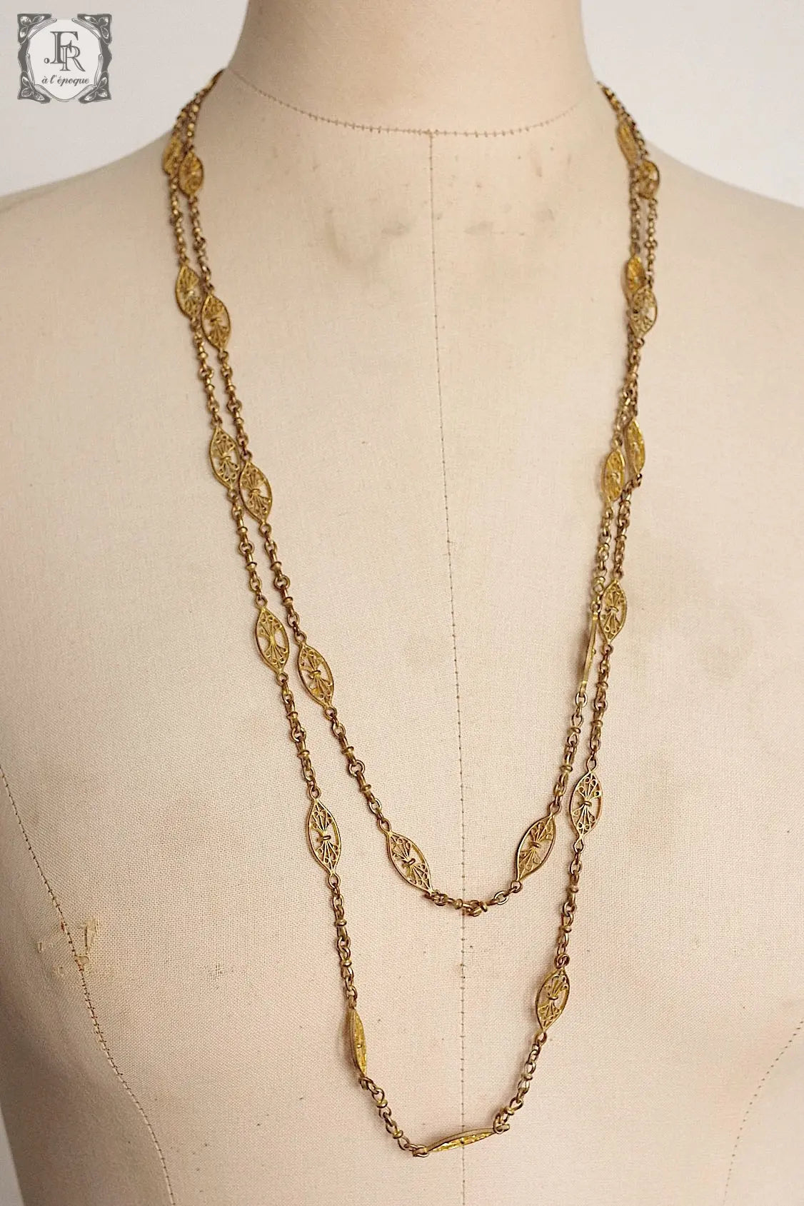 アンティークペンダント　collier antique sautoir .FR a l'epoque