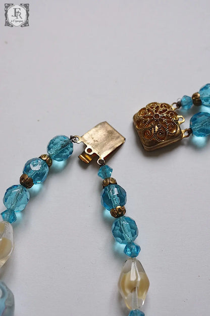 ヴィンテージガラスネックレス collier vintage　 .FR a l'epoque