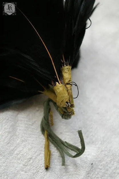 corsage ヴィンテージ　コサージュ　クロ　羽 .FR A Ll'EPOQUE