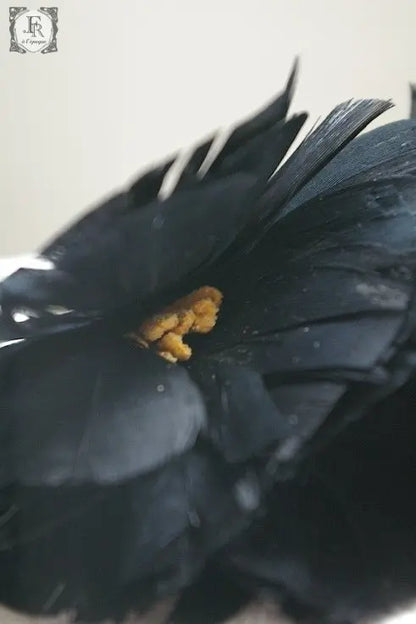 corsage ヴィンテージ　コサージュ　クロ　羽 .FR A Ll'EPOQUE