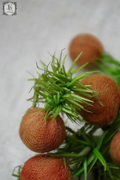 corsage ヴィンテージ　コサージュ　 実　赤オレンジ .FR A Ll'EPOQUE