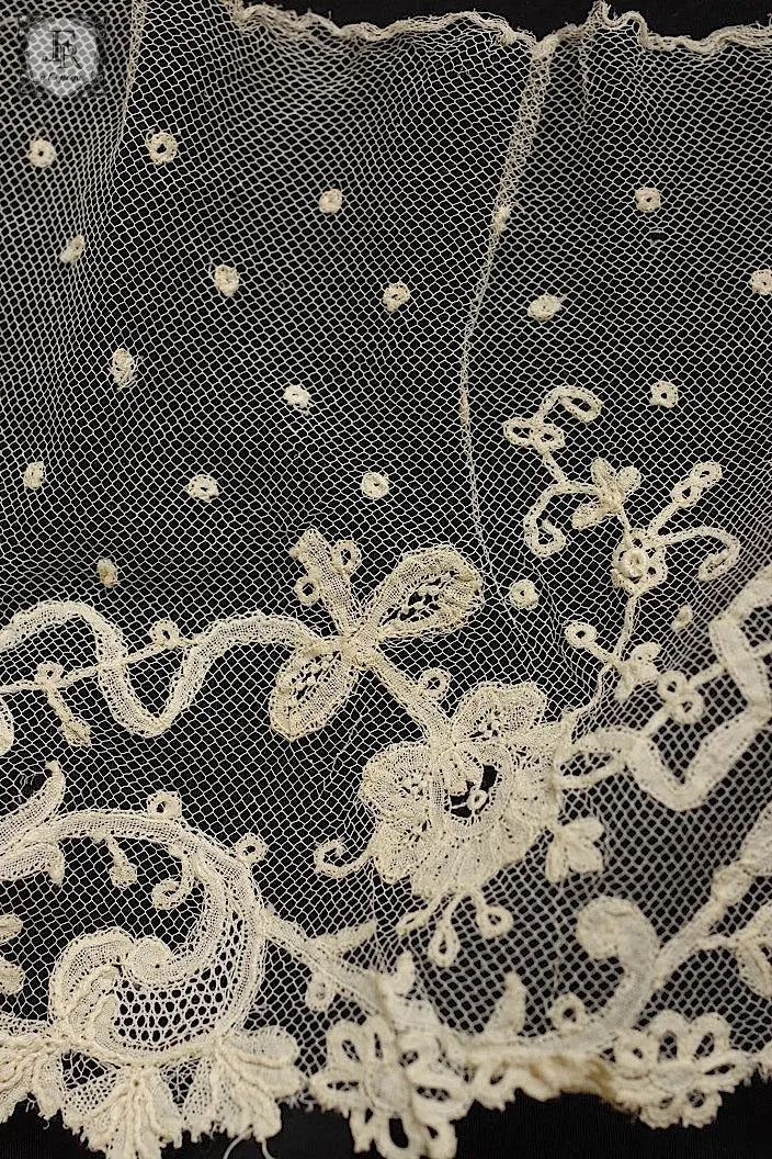 アンティークレース　dentelle ancienne  220cm　アプリカッションアングレテール .FR a l'epoque
