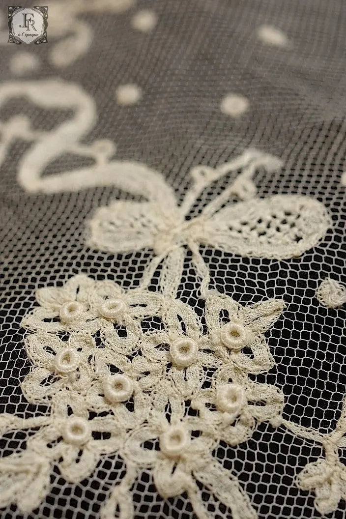 アンティークレース　dentelle ancienne  220cm　アプリカッションアングレテール .FR a l'epoque