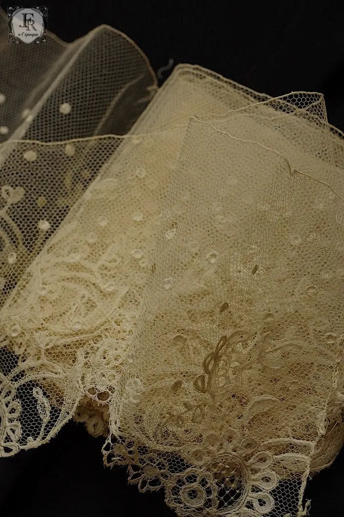 アンティークレース　dentelle ancienne  280cm　アプリカッションアングレテール .FR a l'epoque