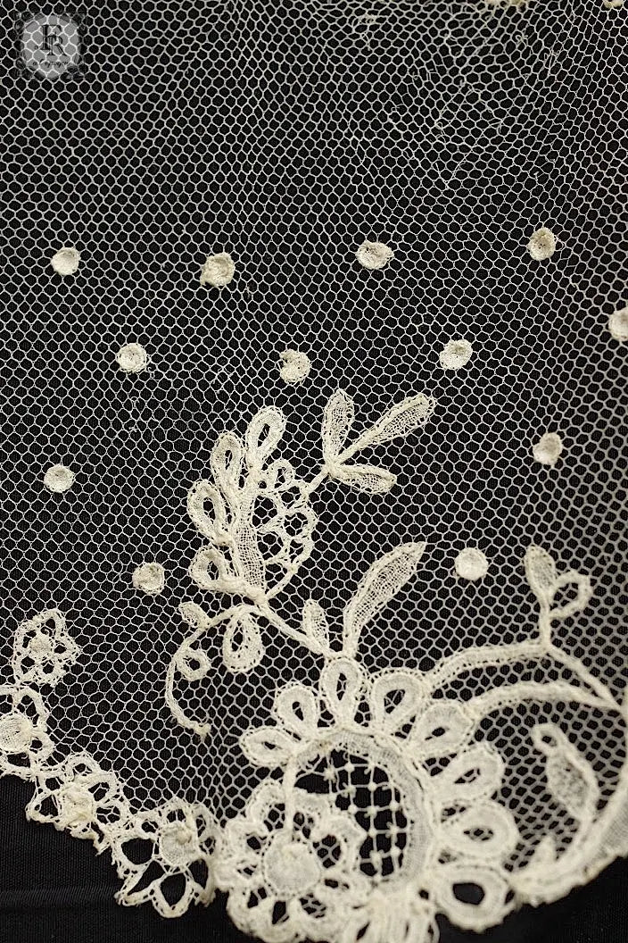 アンティークレース　dentelle ancienne  280cm　アプリカッションアングレテール .FR a l'epoque