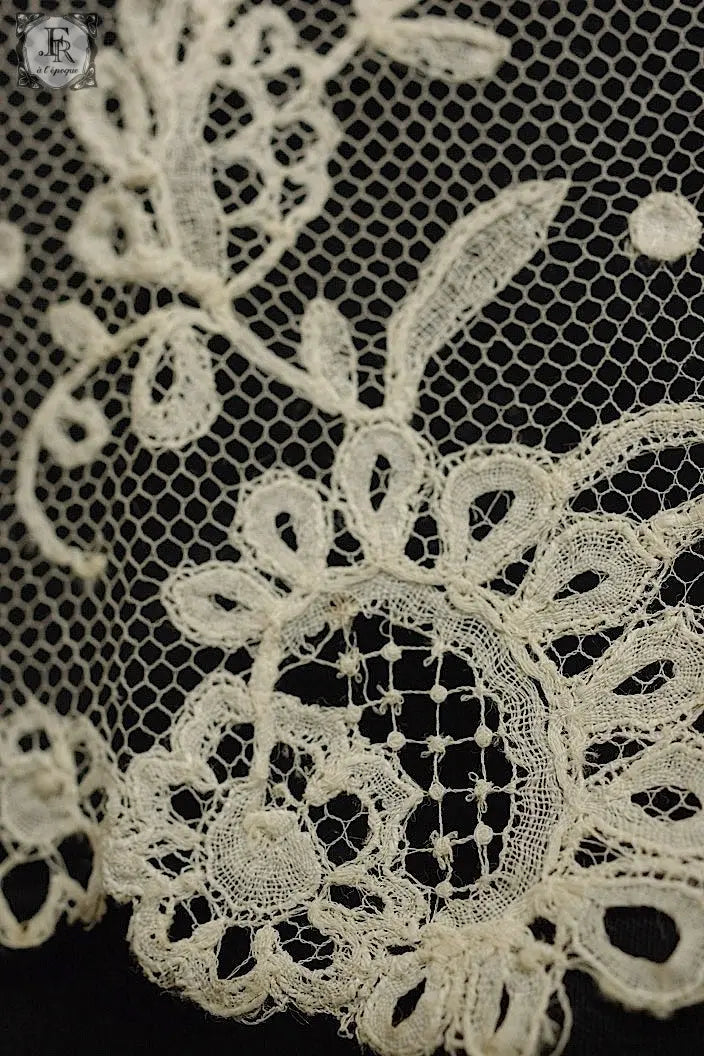 アンティークレース　dentelle ancienne  280cm　アプリカッションアングレテール .FR a l'epoque