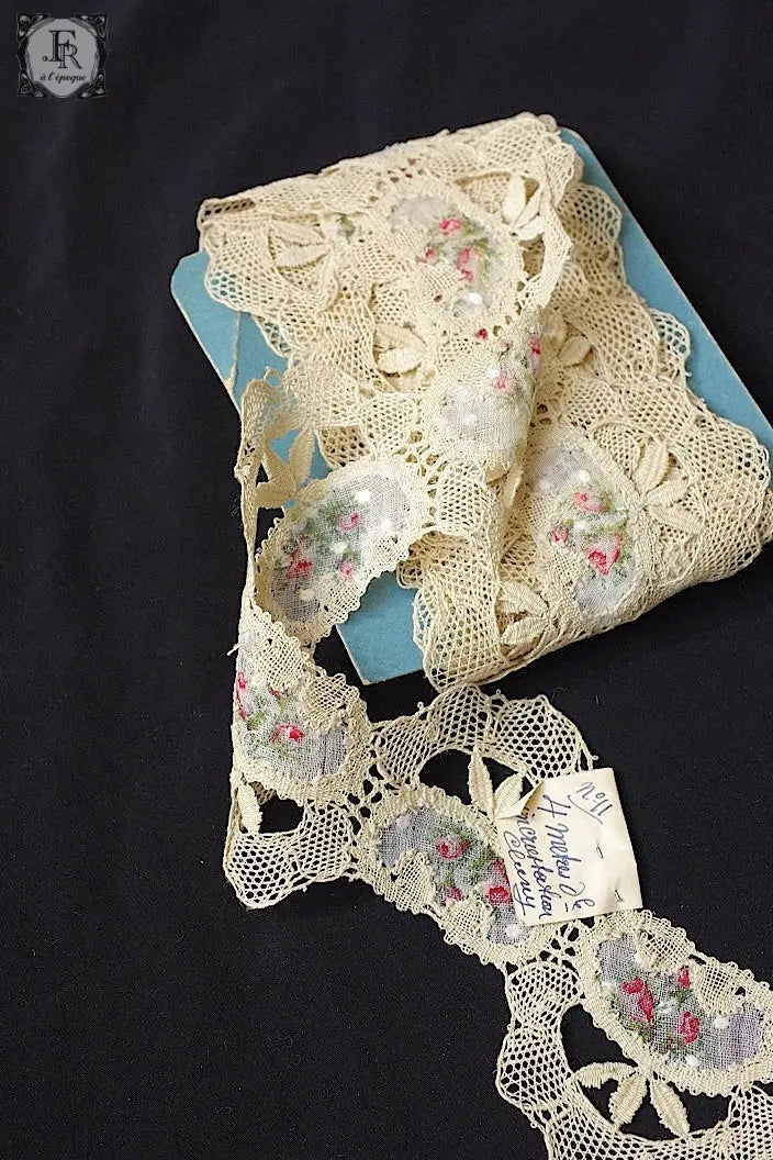 アンティークレース　dentelle ancienne 416cm .FR a l'epoque