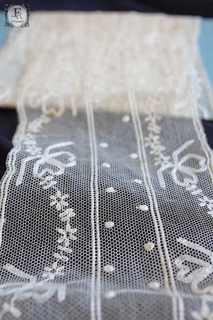 アンティークレース　dentelle ancienne 446cm .FR a l'epoque