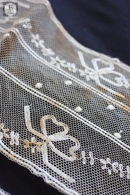 アンティークレース　dentelle ancienne 446cm .FR a l'epoque