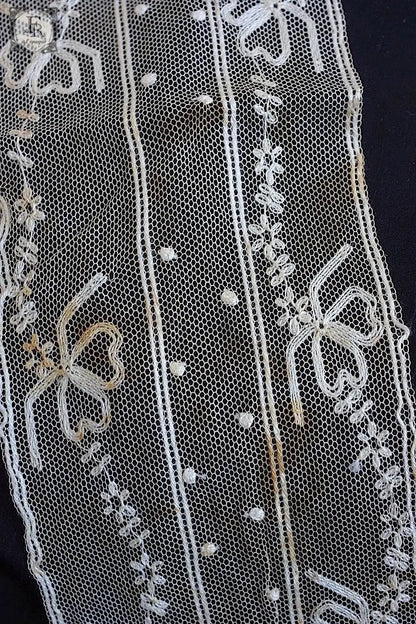 アンティークレース　dentelle ancienne 446cm .FR a l'epoque