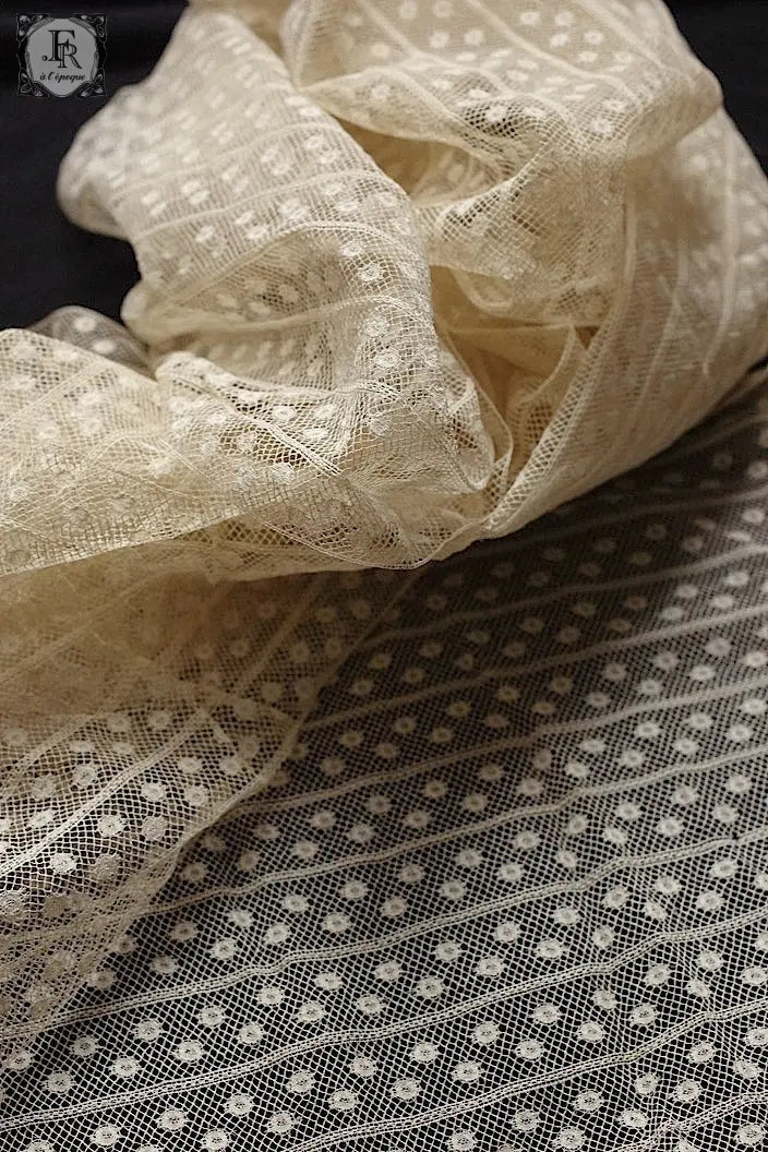アンティークレース　dentelle ancienne レース合わせ生地 .FR a l'epoque