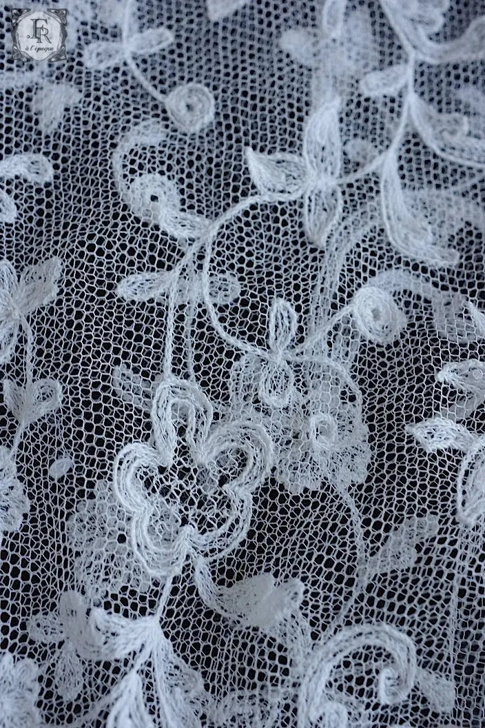 アンティークレース　dentelle ancienne 襟付きケープ .FR a l'epoque