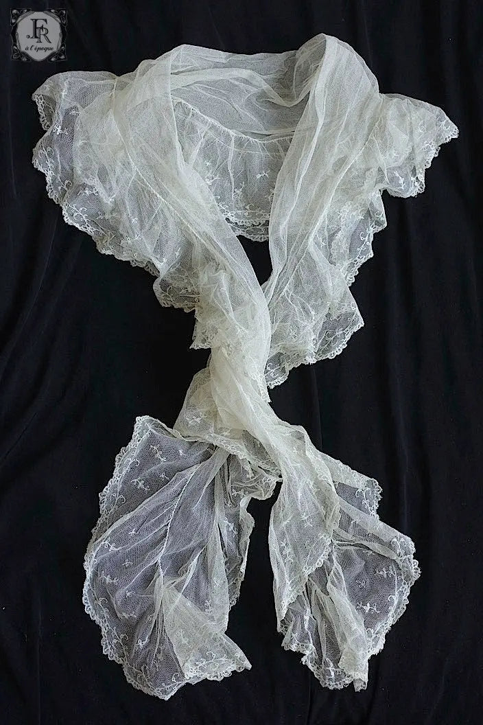 アンティークレース　dentelle ancienne ショール .FR a l'epoque