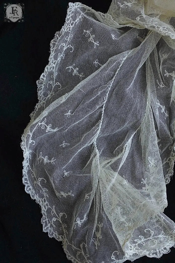 アンティークレース　dentelle ancienne ショール .FR a l'epoque