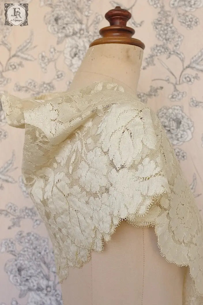 アンティークレース　dentelle ancienne ショール .FR a l'epoque