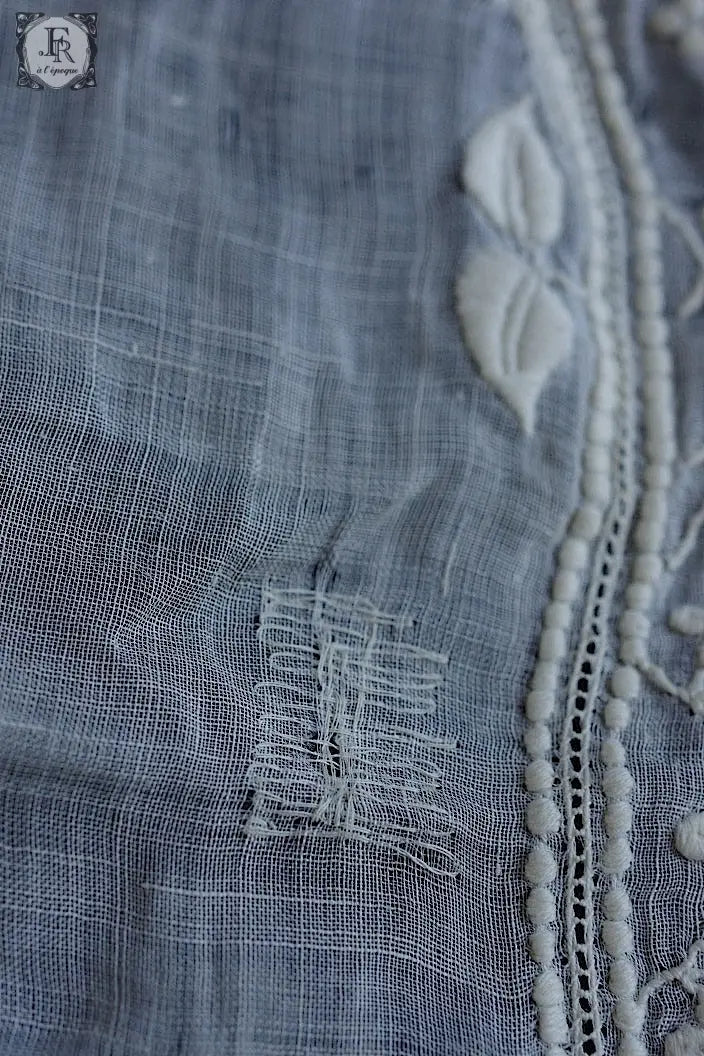 アンティークレース　dentelle ancienne 刺繍襟 .FR a l'epoque