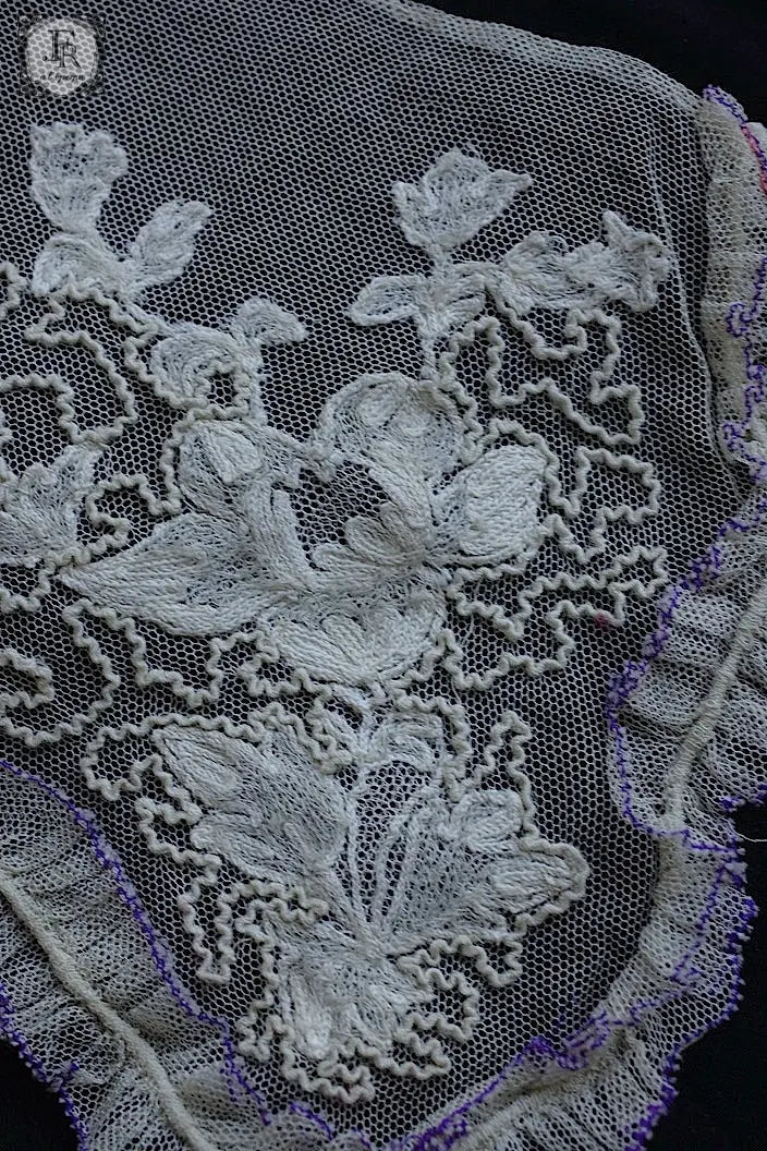 アンティークレース　dentelle ancienne 襟 .FR a l'epoque