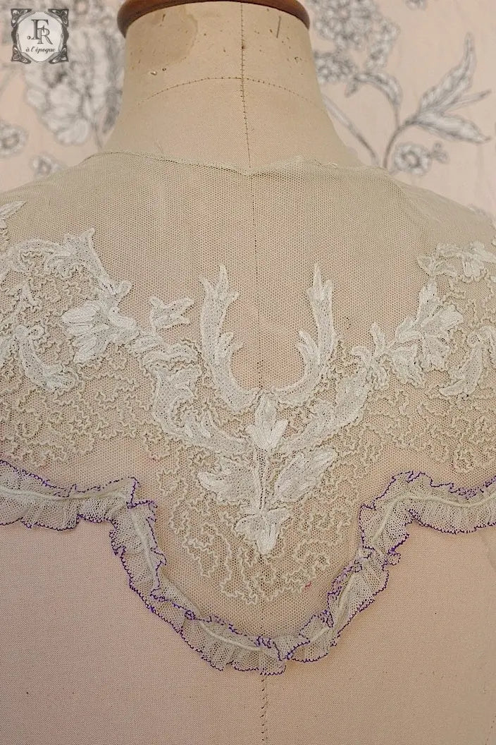 アンティークレース　dentelle ancienne 襟 .FR a l'epoque