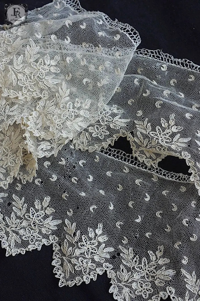 アンティークレース　dentelle ancienne アランソン　ハギレ .FR a l'epoque