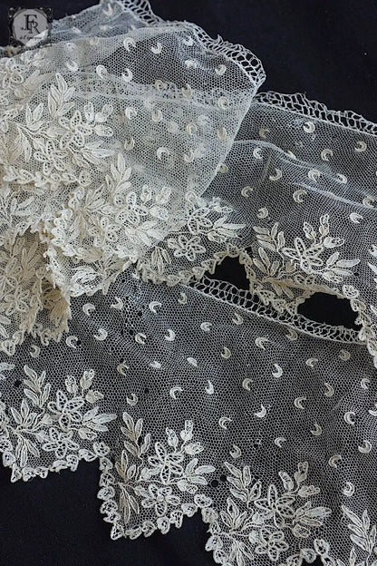 アンティークレース　dentelle ancienne アランソン　ハギレ .FR a l'epoque