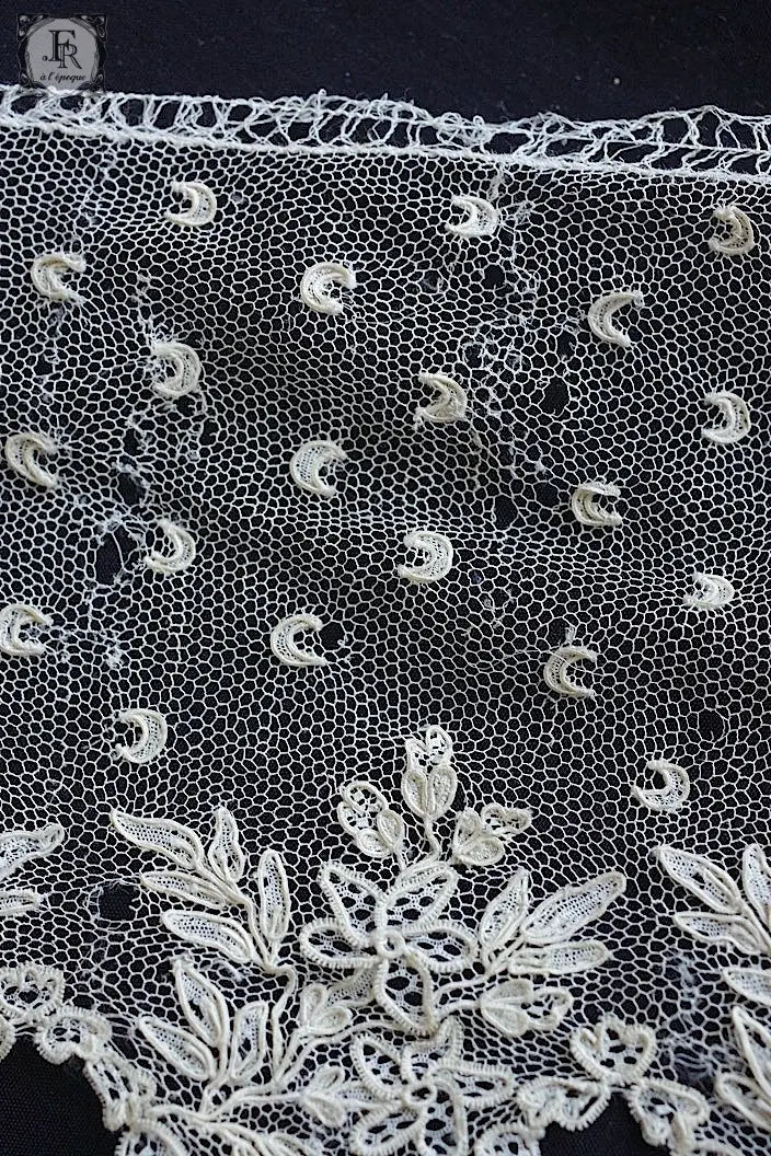 アンティークレース　dentelle ancienne アランソン　ハギレ .FR a l'epoque